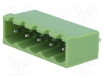 Pluggable terminal block, Contacts ph  5mm, ways  5, straight