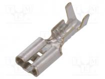 Terminal  flat, 4.8mm, 0.8mm, female, 1.5....2.5mm2, crimped, tinned