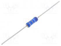 Resistor  power metal, THT, 27, 2W, 5%, Ø4x11mm, 350ppm/C, axial