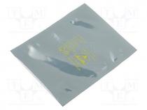 Protection bag, ESD, L  609mm, W  457mm, Thk  79um, <100G