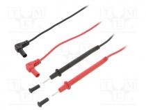 Test leads, Urated  60VDC, Len  1.05m, test leads x2