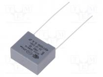 Capacitor  polypropylene, 0.33uF, 18x14.5x8.5mm, THT, 10%, 15mm