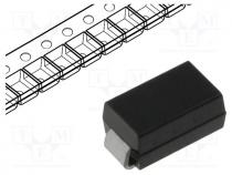 Diode  rectifying, SMD, 1kV, 1A, SMA, Ufmax  1.1V, Ifsm  30A