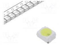 LED, SMD, 3528,PLCC2, white cold, 750....1120mcd, 10000K, 120, 12V