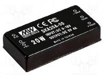 Converter  DC/DC, 20W, Uin  9÷18V, Uout  5VDC, Iout  4000mA, 2"x1"