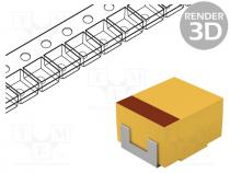 Capacitor  tantalum, 2.2uF, 25VDC, SMD, A, 1206, 10%, -55÷125C