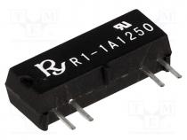 Relay  reed switch, SPST-NO, Ucoil  12VDC, 1A, max.250VDC, 10VA