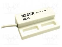 Reed switch, Range  10....15AT, Pswitch  20W, 23x13.9x5.9mm, 0.5A