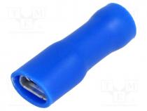 Terminal  flat, 4.8mm, 0.5mm, female, 1.5....2.5mm2, crimped, tinned