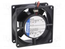 Fan  DC, axial, 24VDC, 80x80x32mm, 80m3/h, 48dBA, ball bearing