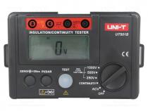 Meter  insulation resistance, LCD, (2000), VAC  30÷600V