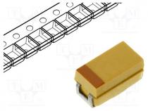 Capacitor  tantalum, low ESR, 10uF, 35VDC, SMD, C, 2312, 10%, 600m