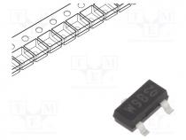 Diode  Zener, 0.25W, 5.3V, SMD, reel,tape, SOT23, Ifmax  250mA