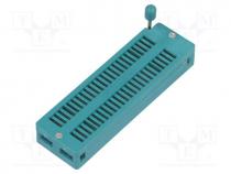 Socket  integrated circuits, ZIF, DIP48, 7.62/15.24mm, THT, 50VDC