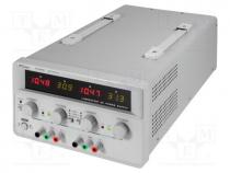Power supply  laboratory, linear,multi-channel, 0÷30VDC, 0÷10A