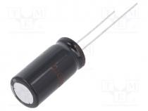 Capacitor  electrolytic, THT, 1000uF, 50VDC, Ø12.5x25mm, Pitch  5mm