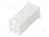 Plug, wire-wire, male, Mini-Fit Jr, 4.2mm, PIN  4, w/o contacts