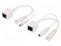 Passive PoE cable kit, PoE (PoE), white