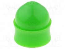 Plunger, 10ml, green, universal, silicone free, polypropylene