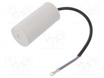 Capacitor  motors, run, 35uF, 400VAC, Ø45x92mm, -25....85C, 5%