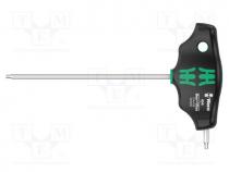 Screwdriver, hex key, HEX 2mm, 400, Blade length  100mm
