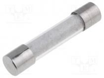 Fuse  fuse, time-lag, 6.3A, 250VAC, cylindrical,glass, 6.3x32mm