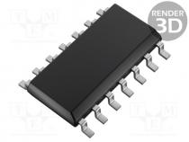 IC  operational amplifier, 1.5MHz, 3....15.5V, Ch  4, SO14, IB  4pA