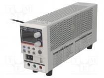 Power supply  programmable laboratory, Ch  1, 0....250VDC, 0....2A, 100W
