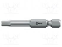 Screwdriver bit, Hex Plus key, HEX 3mm, Overall len  50mm