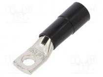 Tip  ring tube, M5, Ø  5.2mm, 10mm2, crimped, for cable, insulated