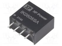Converter  DC/DC, 250mW, Uin  5V, Uout  5VDC, Iout  50mA, SIP, 80kHz