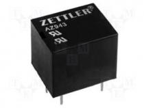 Relay  electromagnetic, SPDT, Ucoil  12VDC, 15A, 10A/277VAC, PCB