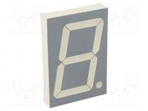 Display  LED, 7-segment, 56.9mm, 2.3", No.char  1, red, 8....18mcd