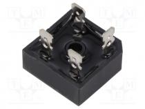 Bridge rectifier  single-phase, Urmax  600V, If  35A, Ifsm  400A