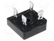 Bridge rectifier  single-phase, Urmax  200V, If  50A, Ifsm  500A