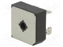 Bridge rectifier  single-phase, Urmax  600V, If  50A, Ifsm  500A