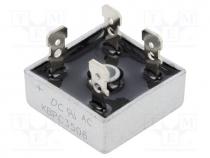 Bridge rectifier  single-phase, Urmax  600V, If  35A, Ifsm  400A