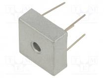 Bridge rectifier  single-phase, Urmax  1kV, If  25A, Ifsm  400A