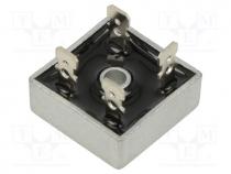 Bridge rectifier  single-phase, Urmax  600V, If  50A, Ifsm  500A