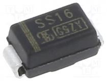 Diode  Schottky rectifying, SMD, 60V, 1A, SMA, reel,tape