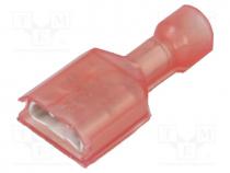 Terminal  flat, 6.3mm, 0.8mm, female, 0.3....0.9mm2, crimped, tinned