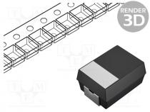 Capacitor  tantalum, 68uF, 16VDC, SMD, D, 2917, 10%, -55....125C