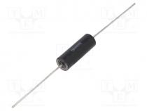 Resistor  wire-wound, THT, 50m, 5W, 1%, Ø8.4x23.8mm, -55....275C