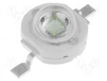 Power LED, green, 140, 700mA, 525nm, P  3W, 130lm, 3.5....4.5VDC