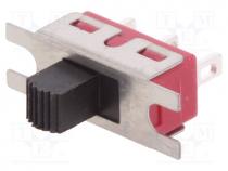 Switch  slide, Pos  2, SPDT, 3A/250VAC, 6A/28VDC, ON-ON, -30....130C