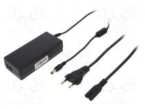Power supply  switching, 12VDC, 5A, Out  5,5/2,1, 60W, 90....264VAC