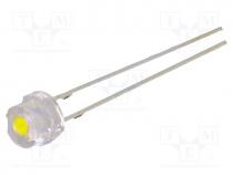 LED, 4.8mm, white cold, 5800....7000mcd, 140, 2.9....3.6VDC, -30....85C