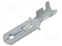 Terminal  flat, 6.3mm, 0.8mm, male, 2....3.5mm2, crimped, for cable