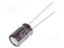 Capacitor  electrolytic, low ESR, THT, 82uF, 35VDC, Ø8x11.5mm, 20%