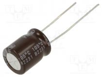 Capacitor  electrolytic, low ESR, THT, 220uF, 35VDC, Ø10x12.5mm